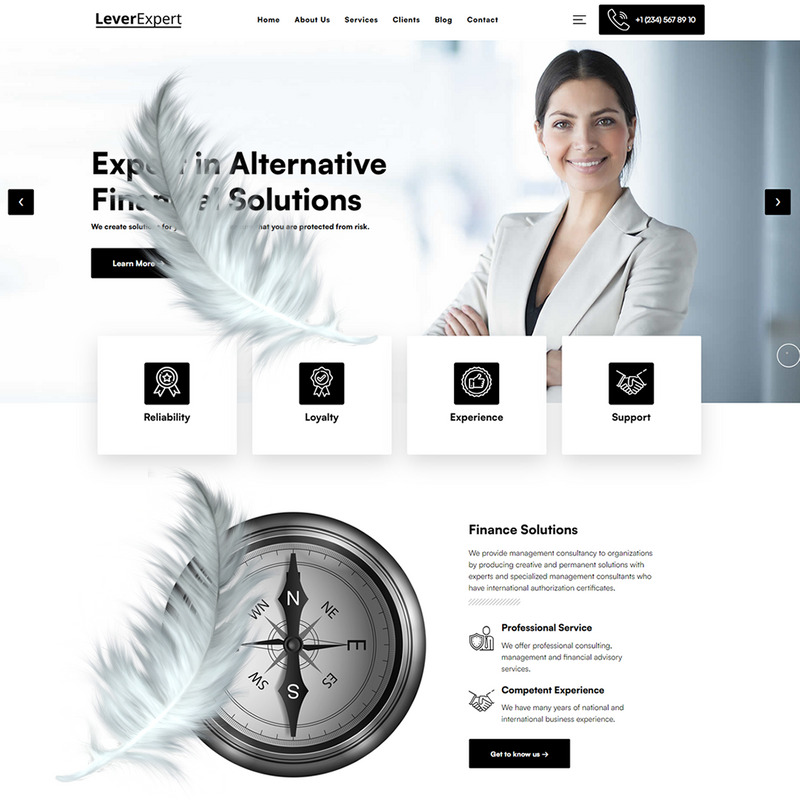 LeverExpert - Tema WordPress para Consultor Financeiro - Features Image 4