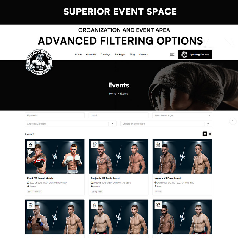 Knockout - Boxing Club WordPress Theme - Features Image 3