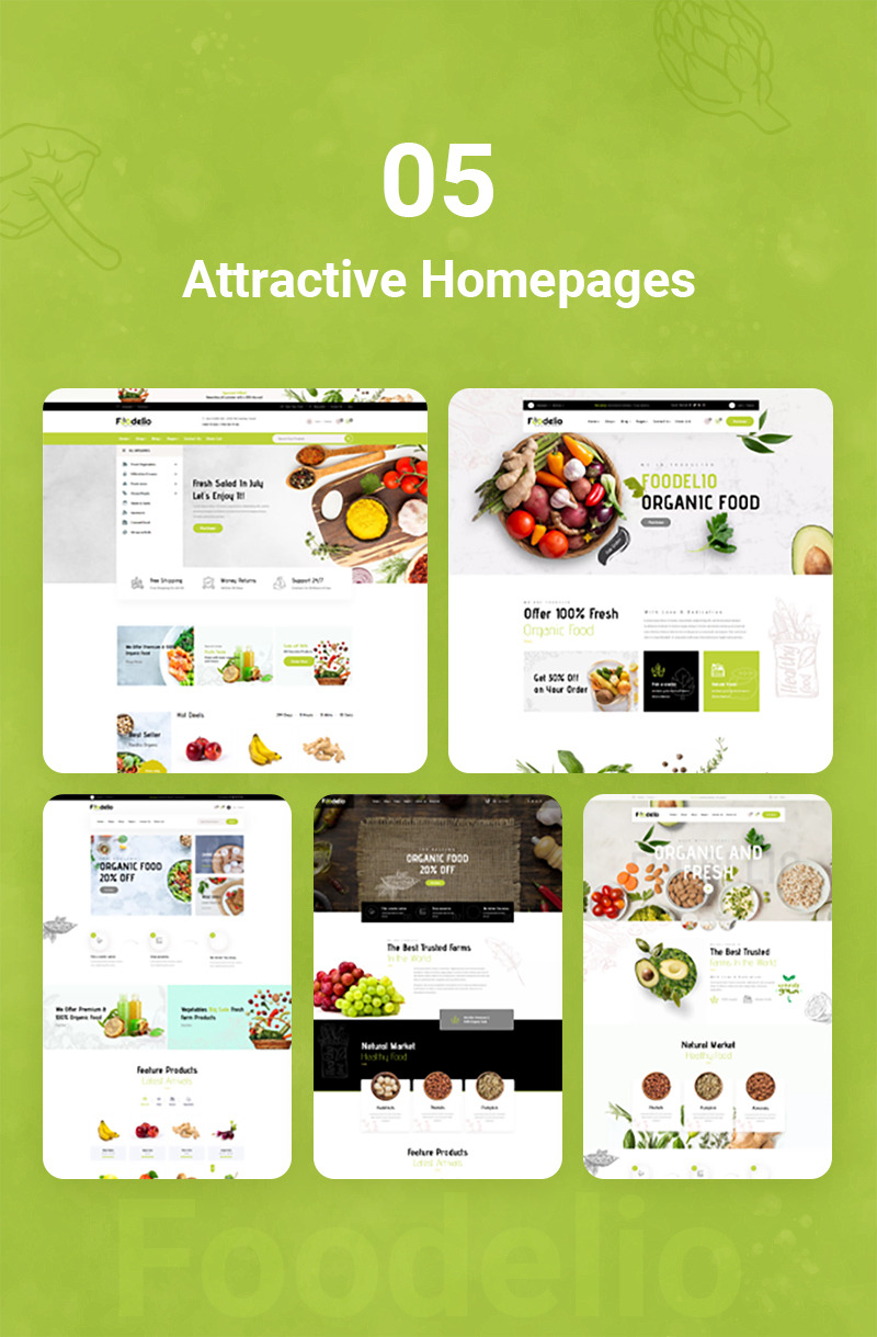 Foodelio – Multipurpose Food Shop Market WooCommerce Theme - Features Image 4