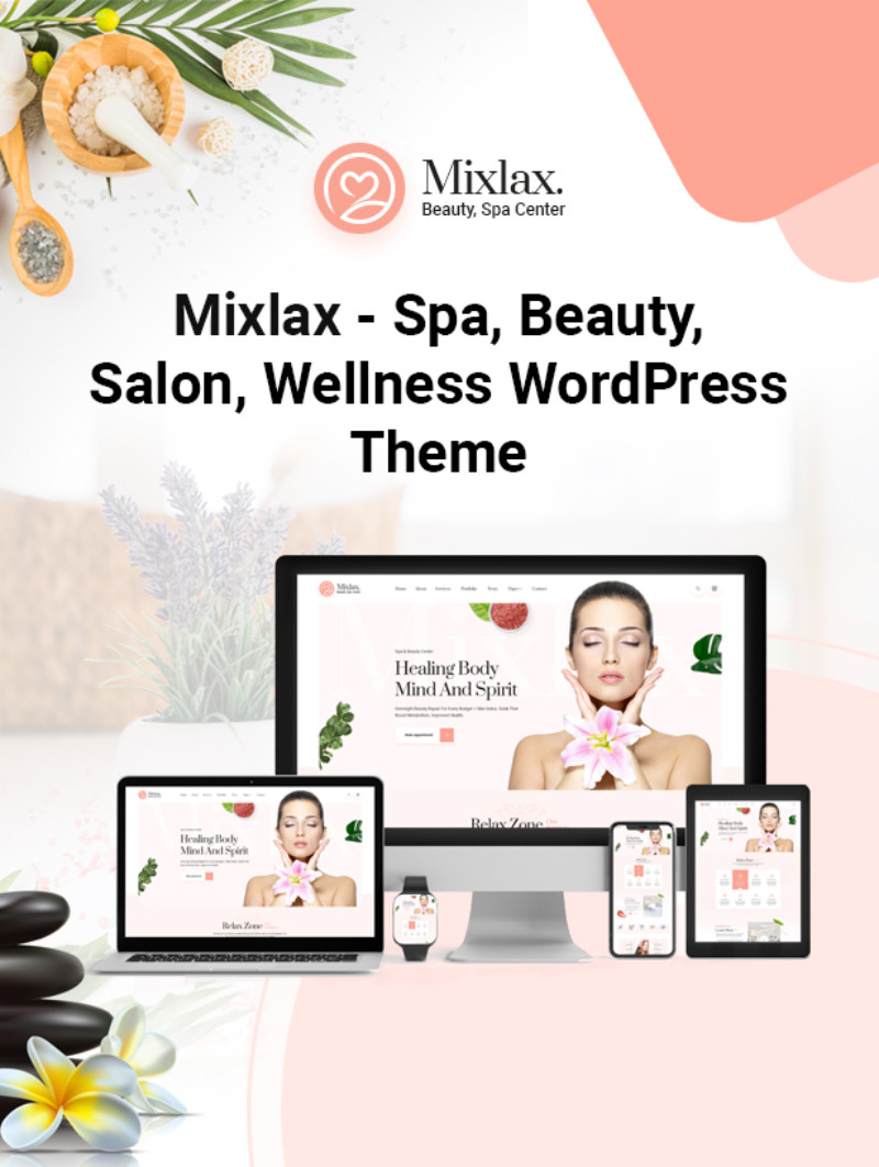 Mixlax – Szépségszalon, wellness szalon, sminküzlet, WooCommerce téma - Features Image 1