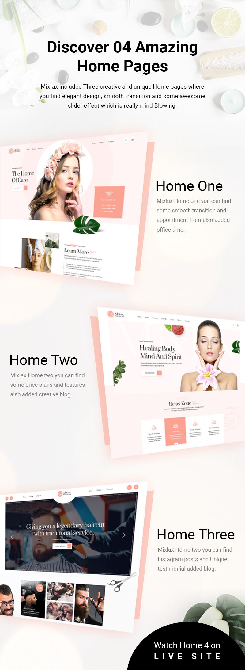 Mixlax – Szépségszalon, wellness szalon, sminküzlet, WooCommerce téma - Features Image 4