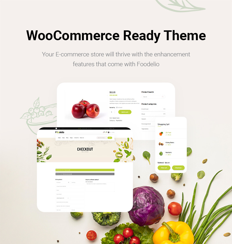 Foodelio – Multipurpose Food Shop Market WooCommerce Theme - Features Image 8