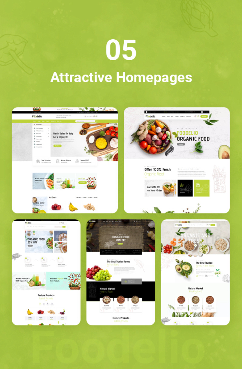 Foodelio – Bio Organic Food Nutrition Shop Thème WordPress pour l'épicerie biologique - Caractéristiques de l’image 8