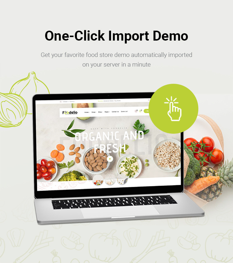Foodelio – Multipurpose Food Shop Market WooCommerce Theme - Features Image 3