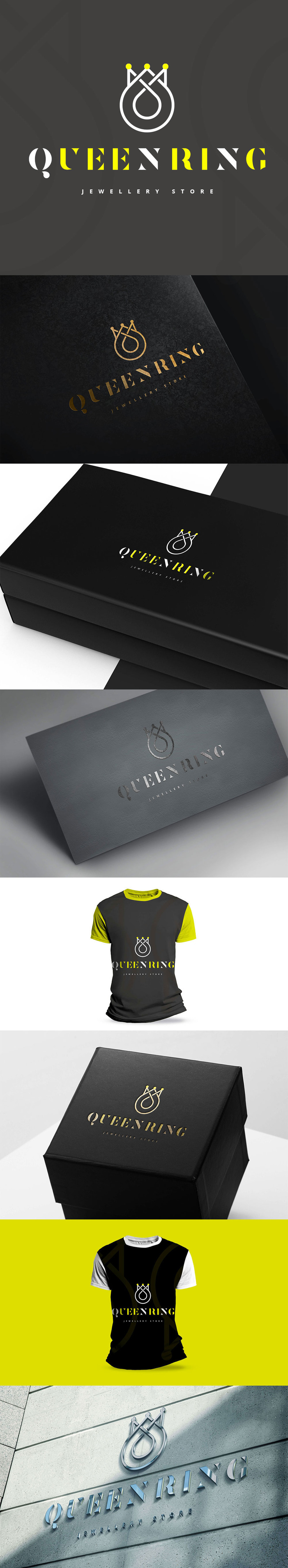 Queen Ring Jewellery Store Logo Vorlage - Eigenschaften Bild 1