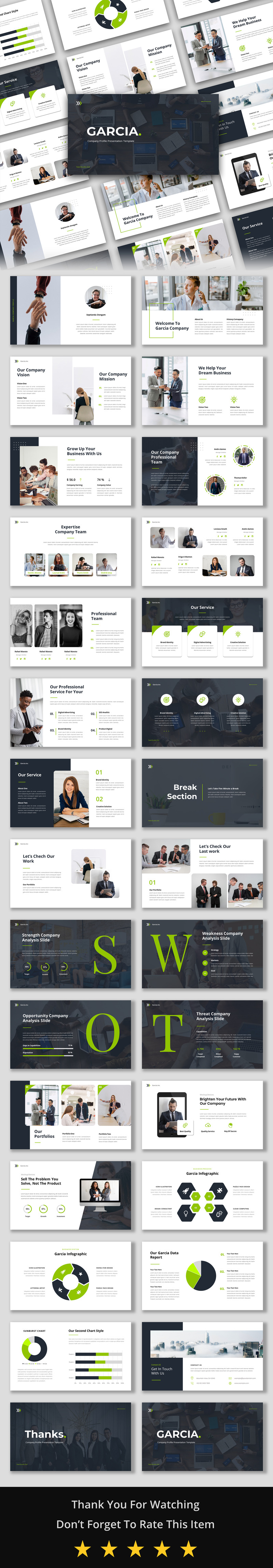 Garcia - Company Profile Presentation PowerPoint template - Features Image 1