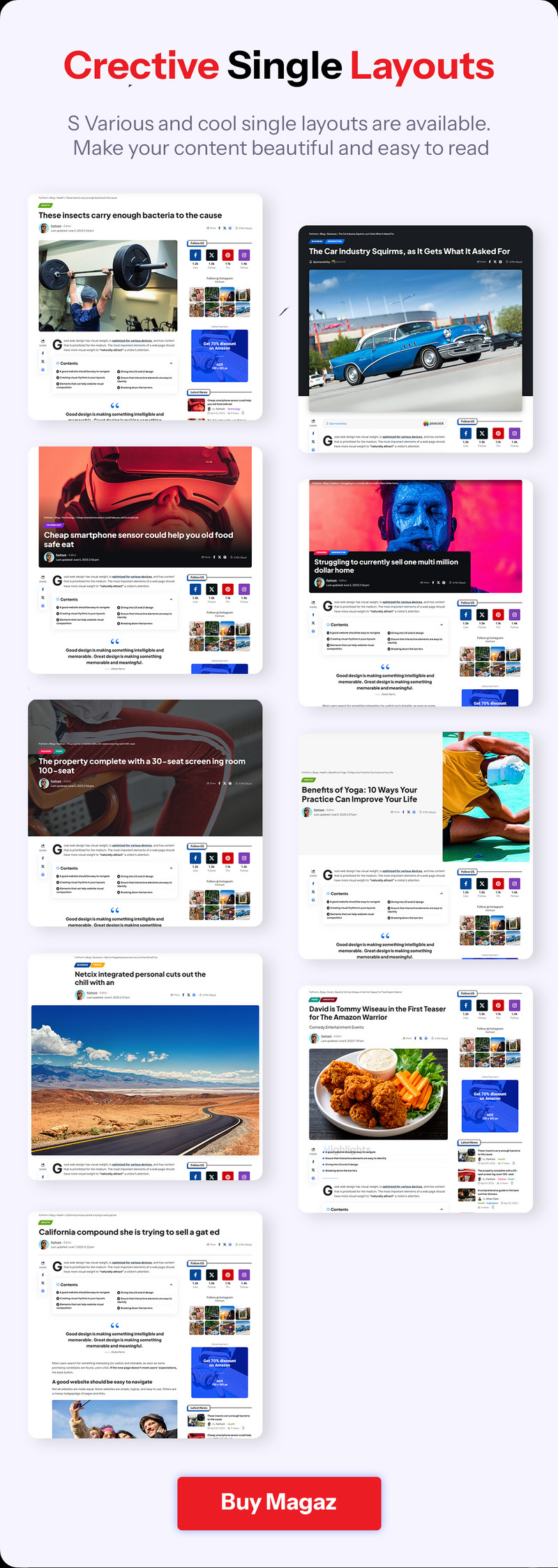 Magaz | News Magazine Blog WordPress Theme - Features Image 5