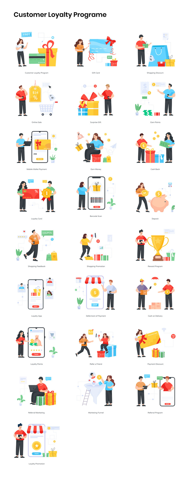 350+ Character Illustrations Pack - Features Image 2