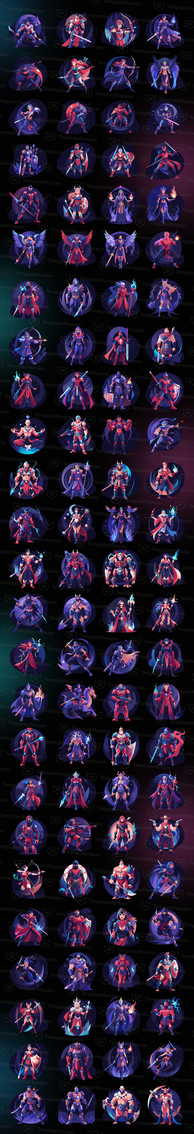 Game Character Illustrations - Features Image 1