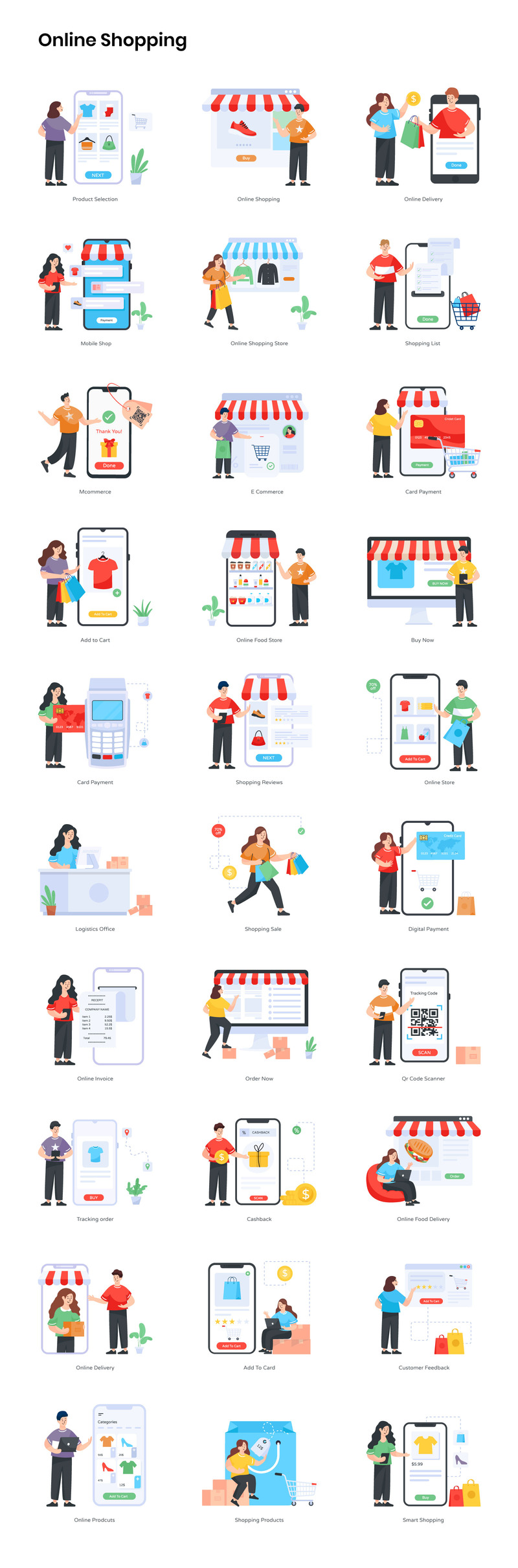 350+ Character Illustrations Pack - Features Image 7