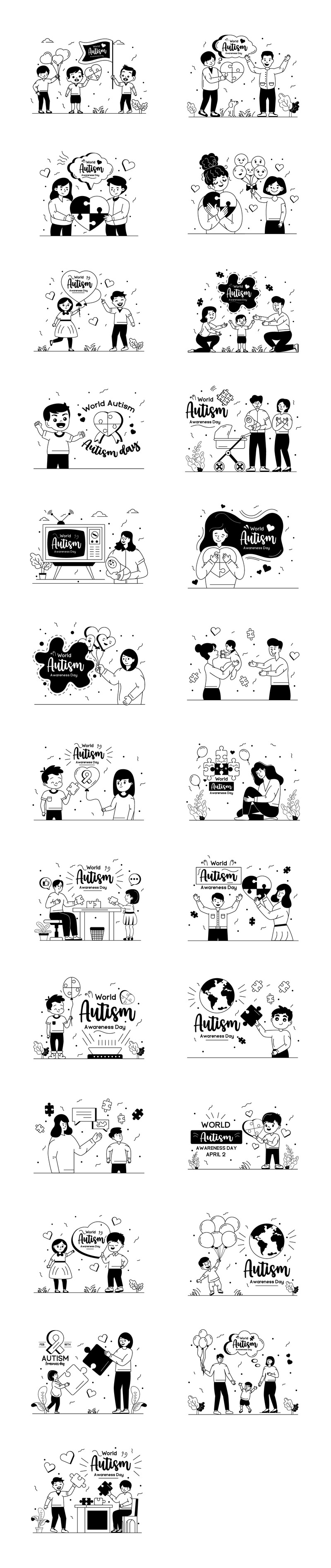 25 illustrationer av världsautismdagen - Features Image 1
