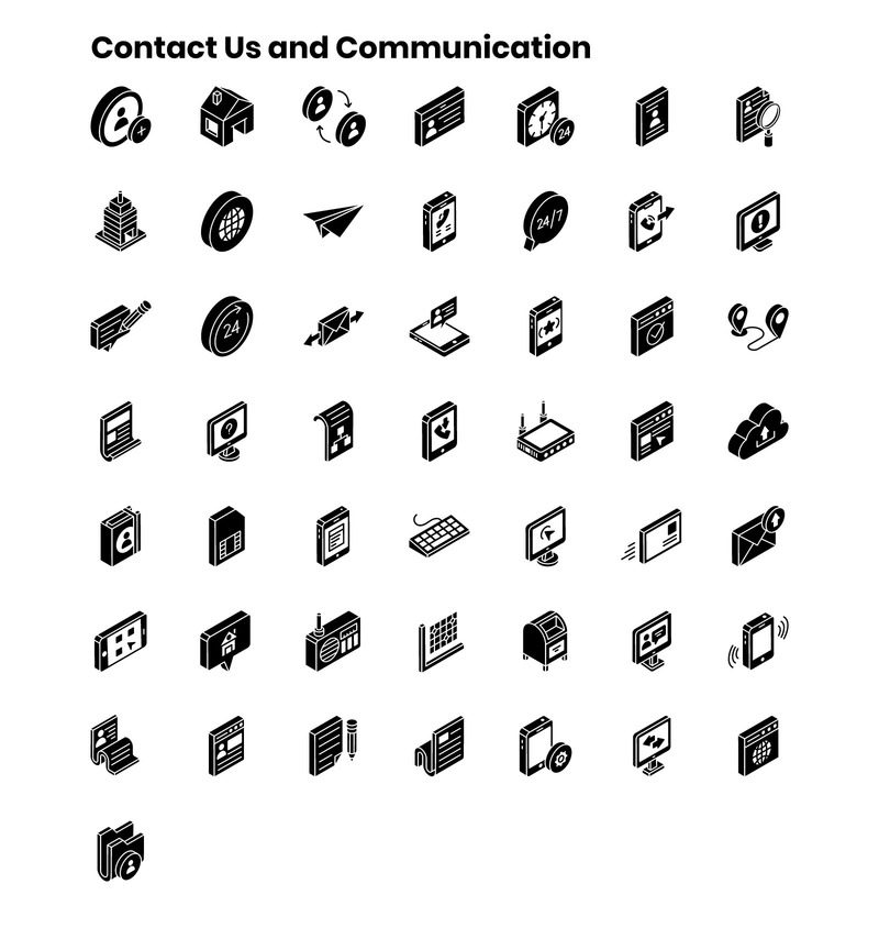 2000+ шаблонов изометрических иконок - Features Image 19