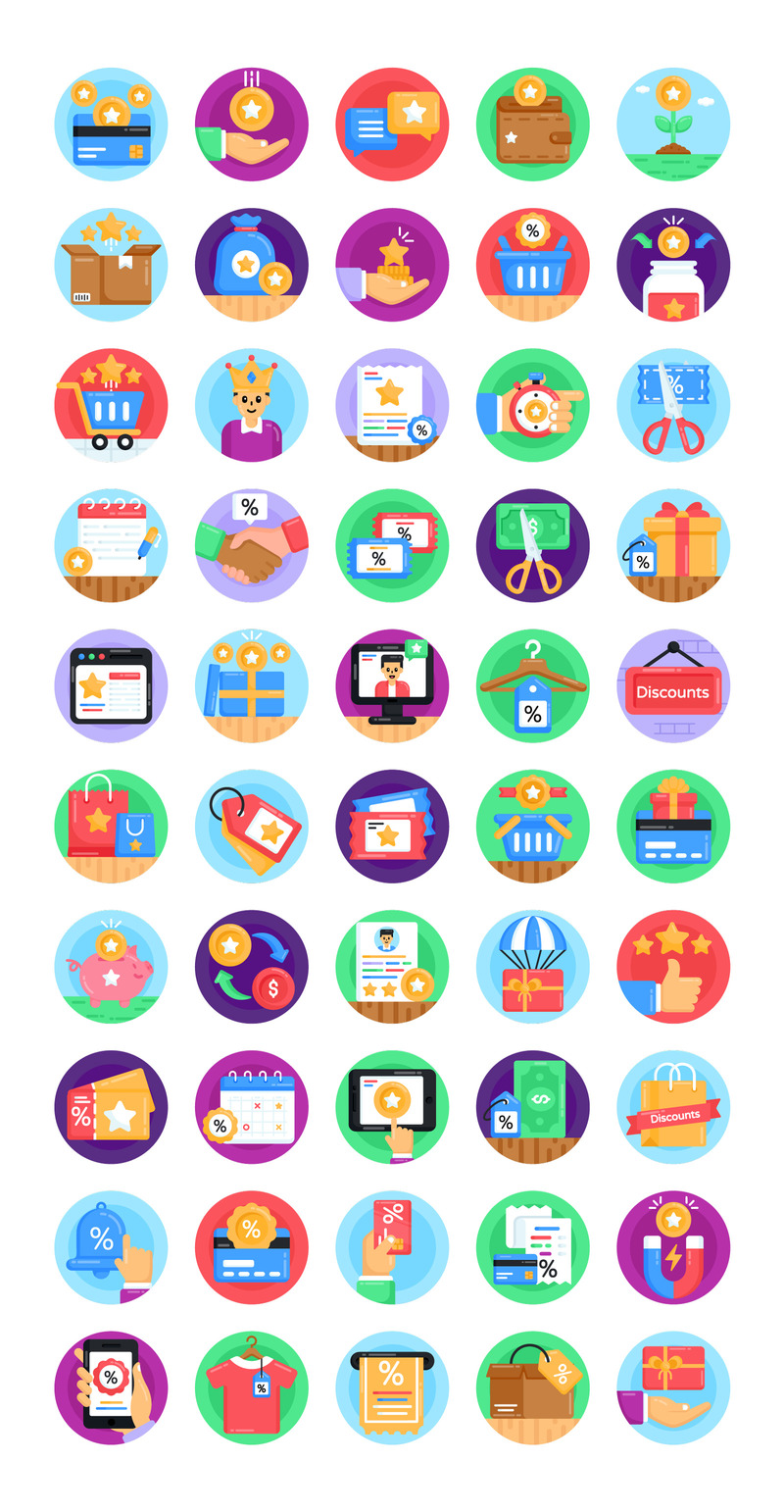 50‌ ‌Loyaliteit‌ ‌Programma's‌ ‌Icoon‌ ‌Vector‌ ‌ - Features Image 1