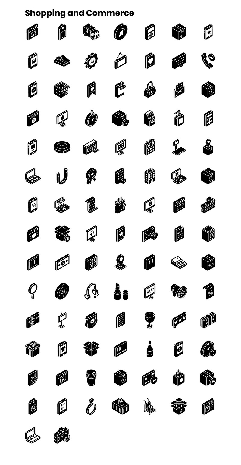 2000+ шаблонов изометрических иконок - Features Image 27