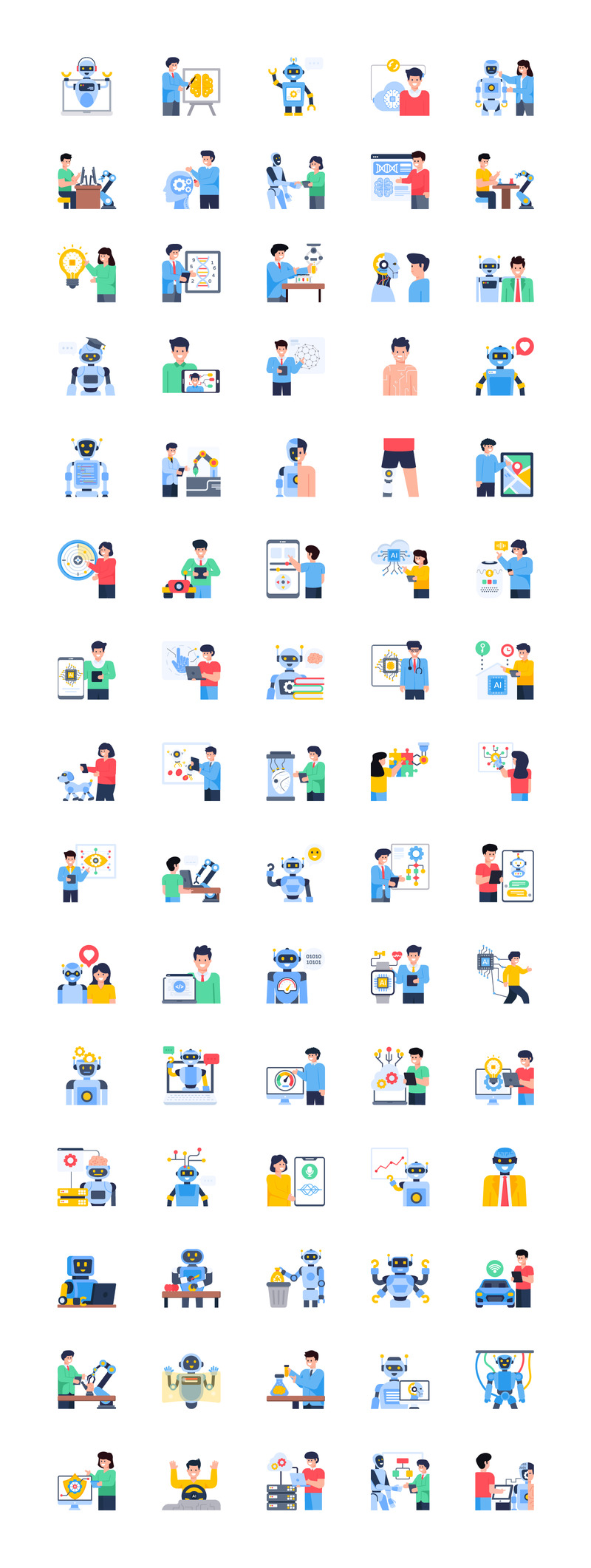 75 Векторная икона искусственного интеллекта - Features Image 1