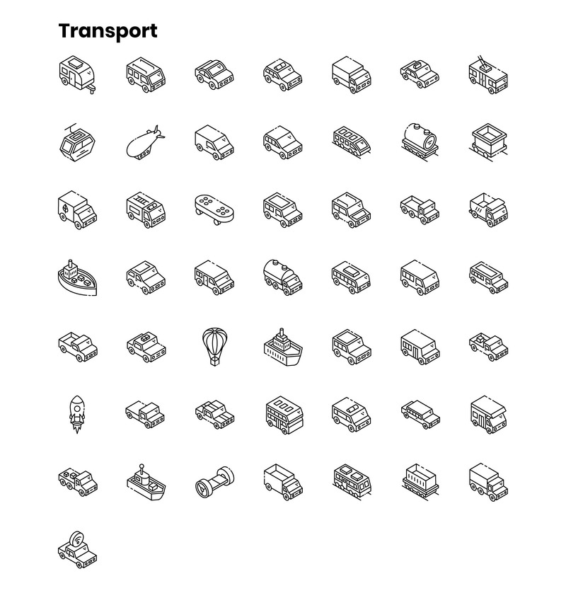 2000+ шаблонов изометрических иконок - Features Image 14