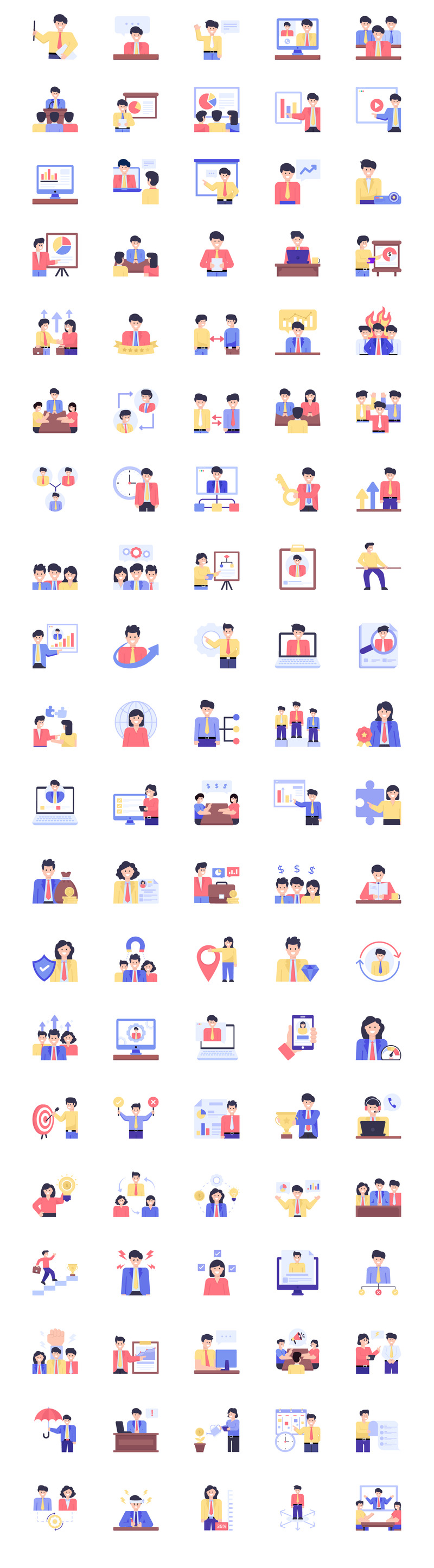 200 Business Management Icon Vectors - Features Image 2