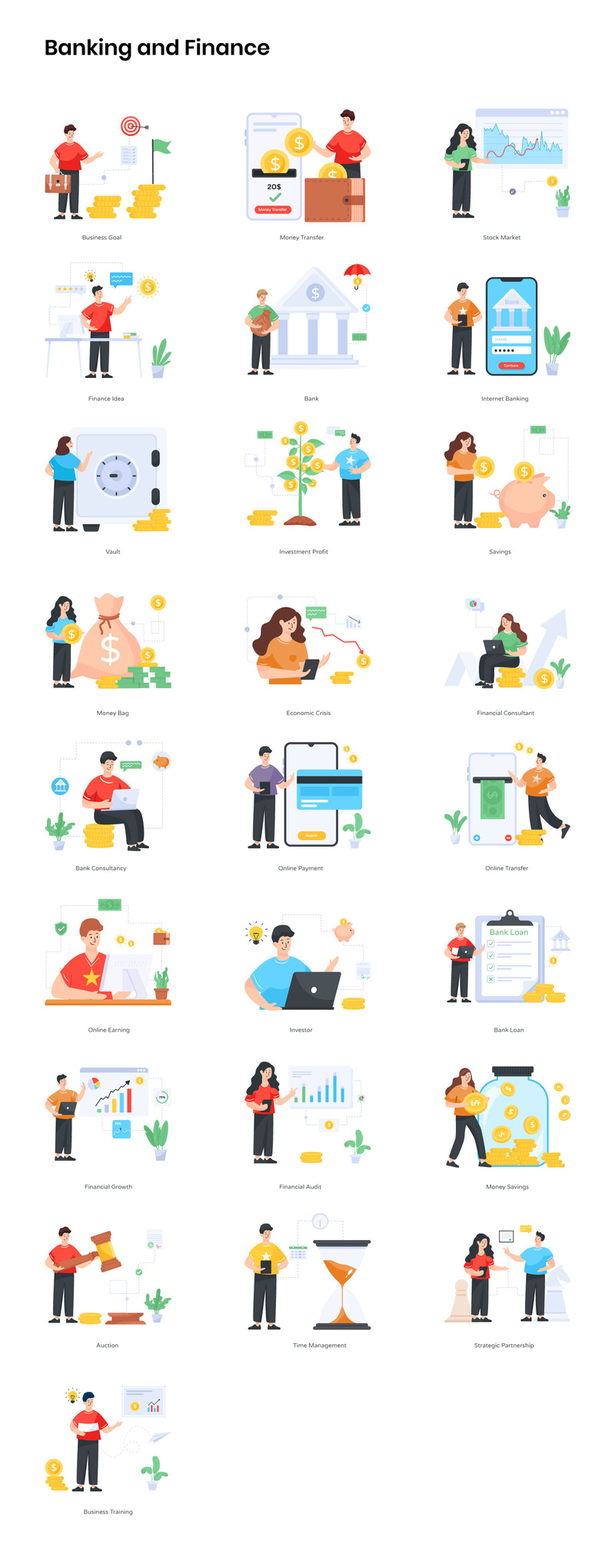 350+ Character Illustrations Pack - Features Image 1