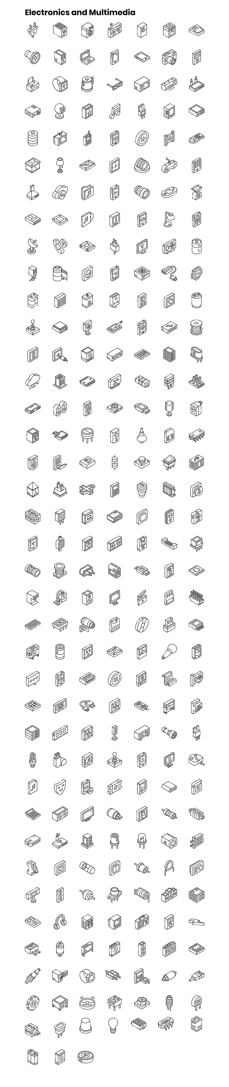 2000+ шаблонов изометрических иконок - Features Image 7