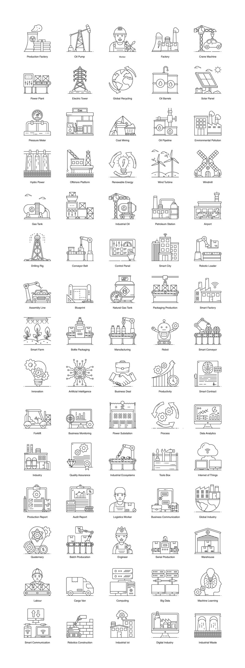 Industrial Automation and Manufacturing Icons - Features Image 2