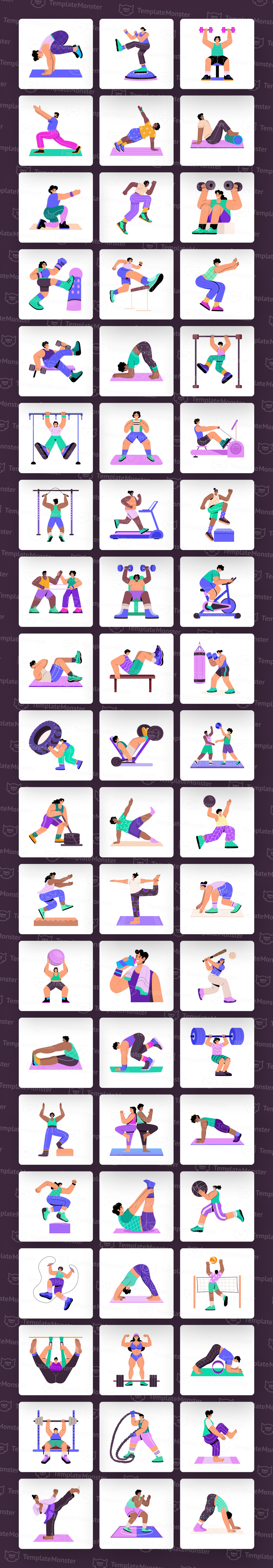 Übungsillustrationssatz - Eigenschaften Bild 1