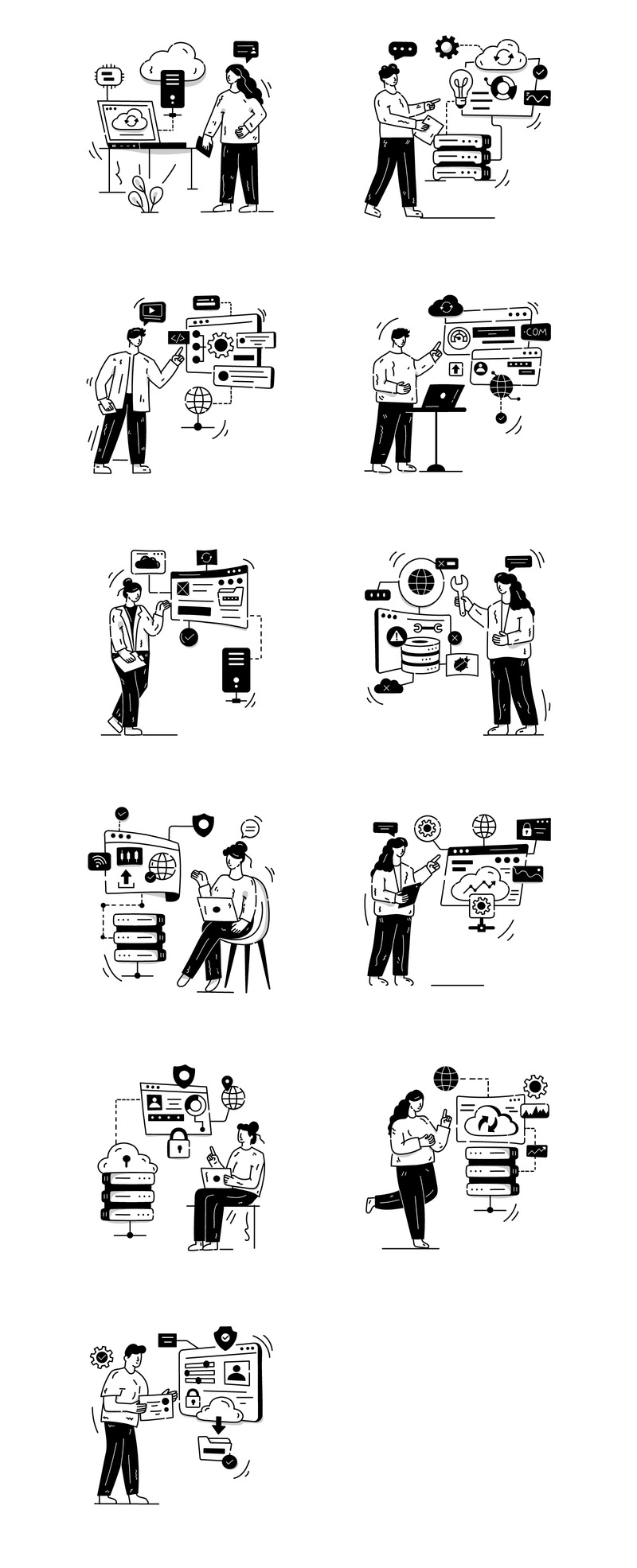 25 handritade webbhotellillustrationer - Features Image 2