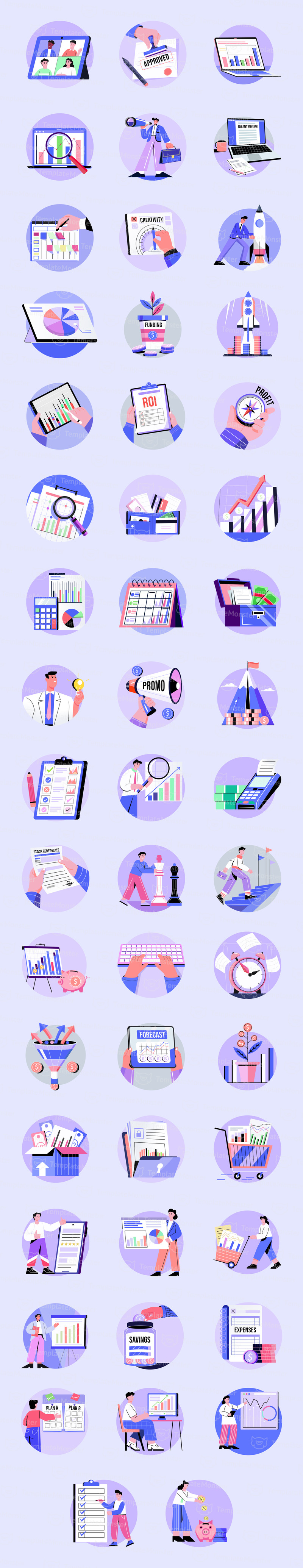 Modern Business Drawing Art Set - Features Image 1
