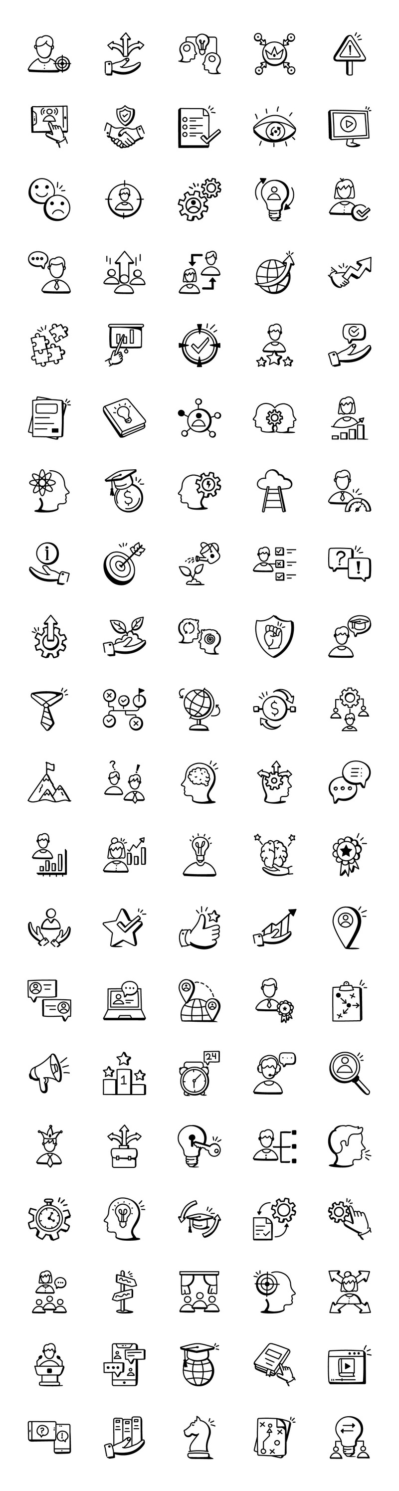 110 векторных икон наставничества и обучения - Features Image 1