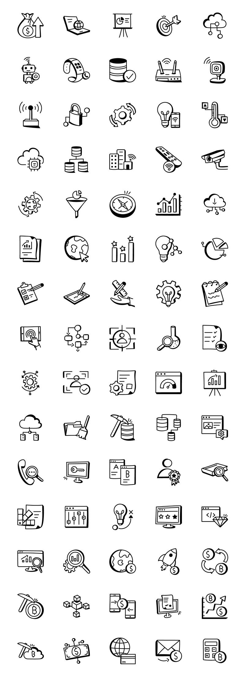 Hand Drawn Web Services Icons - Features Image 2
