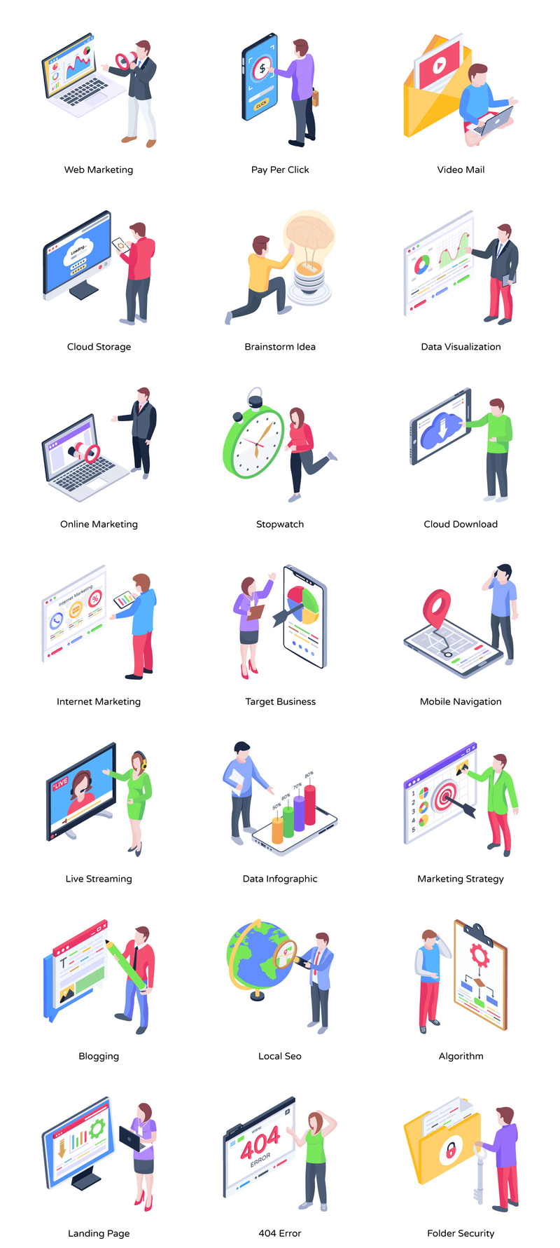 105 ilustrací digitálního marketingu - Features Image 2