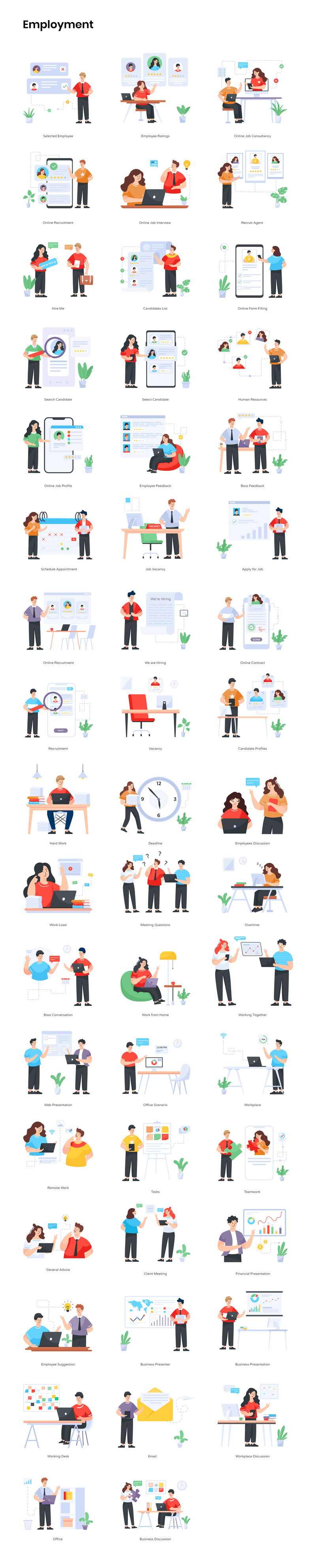 350+ Character Illustrations Pack - Features Image 4
