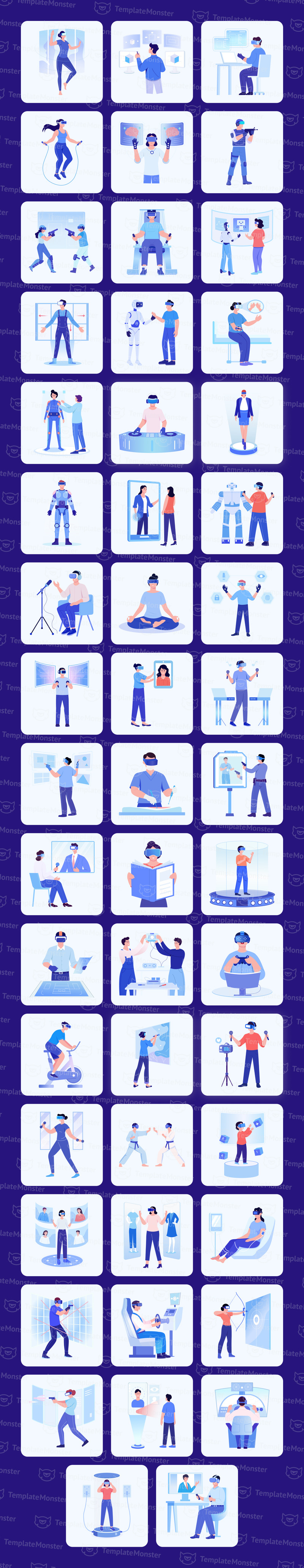 Modern VR Illustration Art Set - Features Image 1