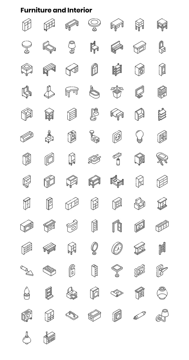 2000+ шаблонов изометрических иконок - Features Image 8