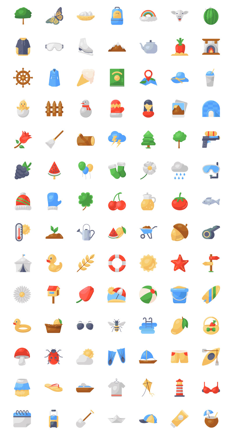 Seasonal Food and Accessories Icons - Features Image 1