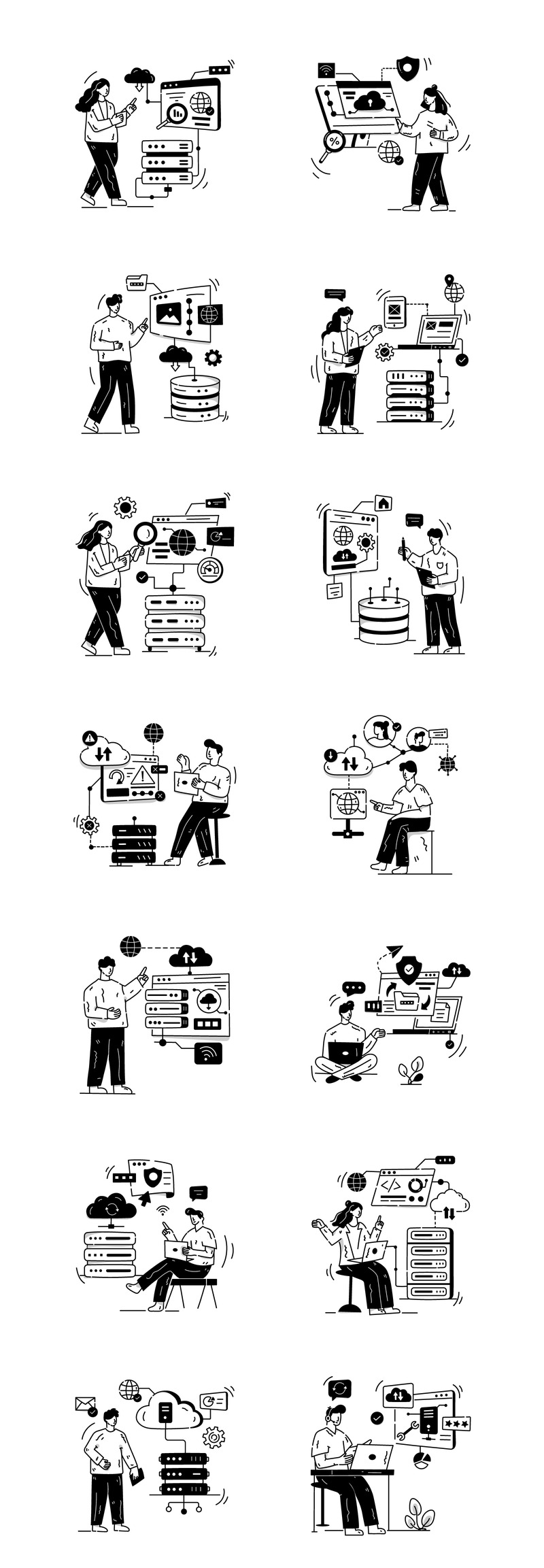 25 handritade webbhotellillustrationer - Features Image 1