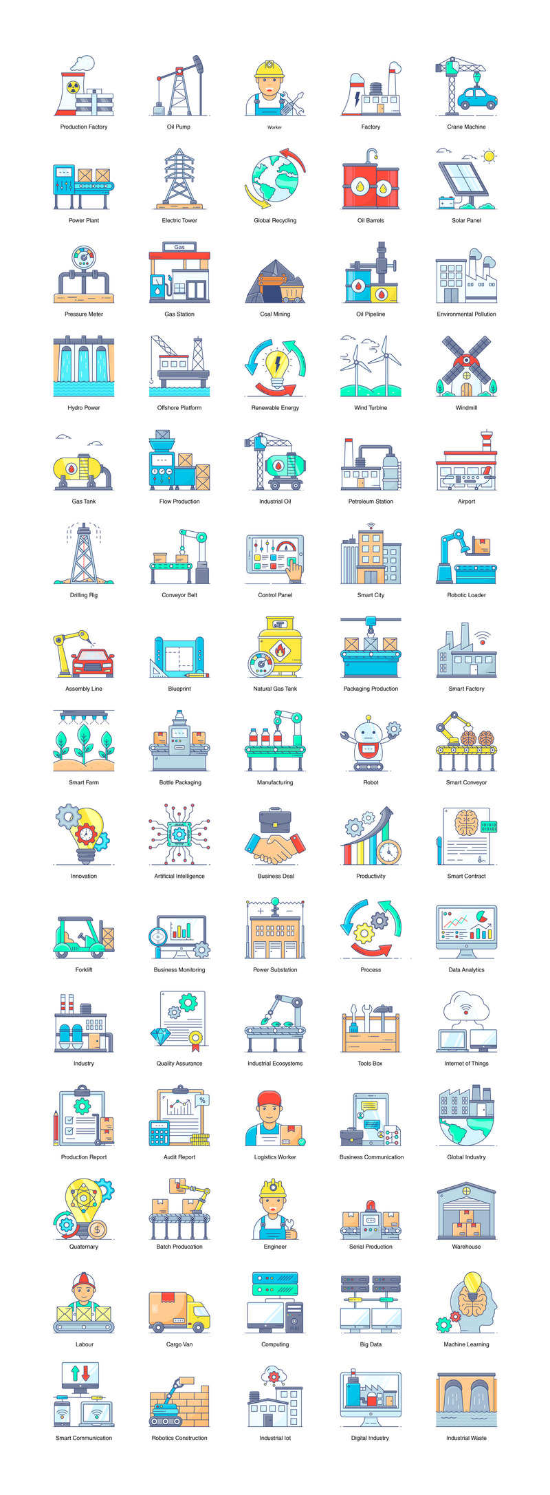 Industrial Automation and Manufacturing Icons - Features Image 1