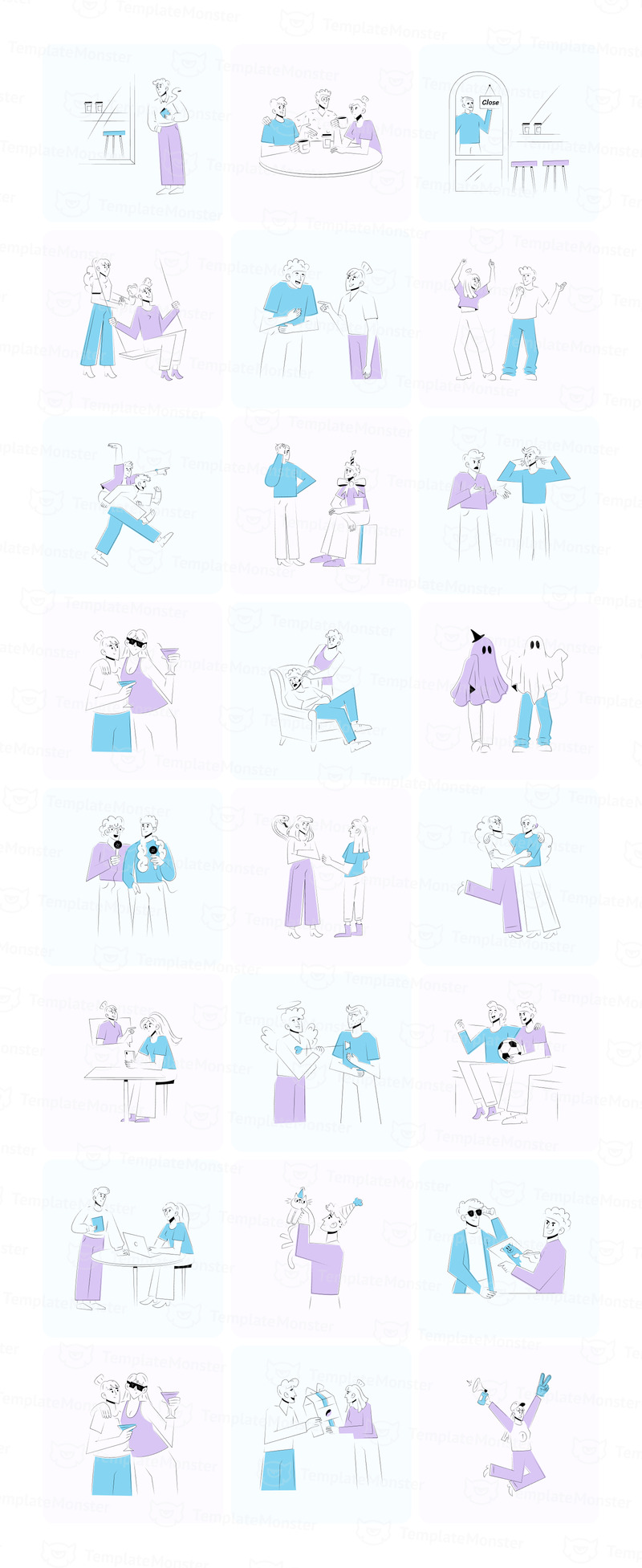 Social and Community Illustrations Bundle - Features Image 3