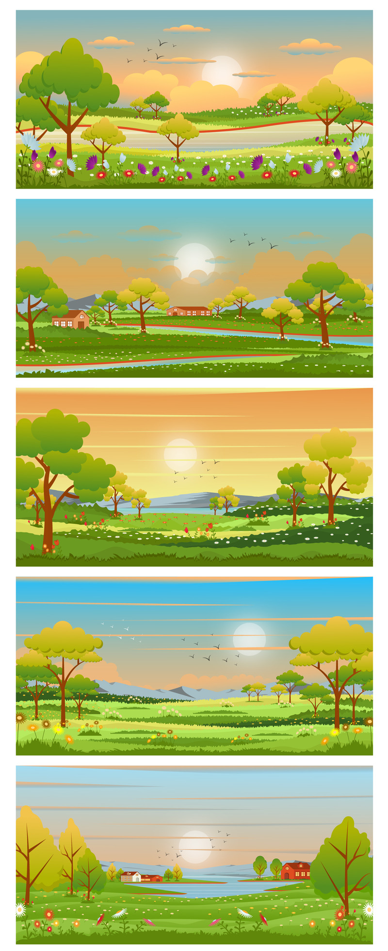 15 platt fjäderbakgrundsillustrationer - Features Image 2