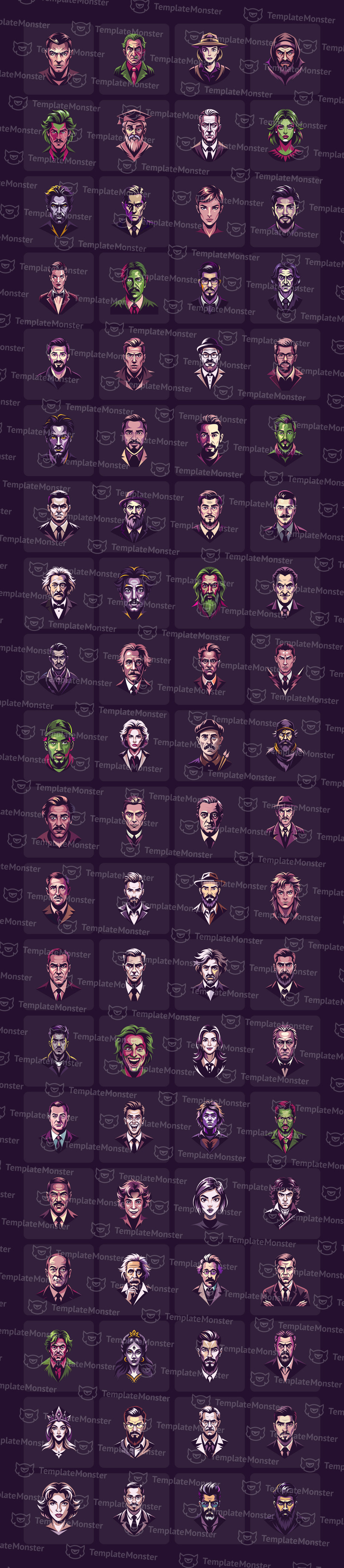 People Avatar, People Profile Vector Set - Features Image 1