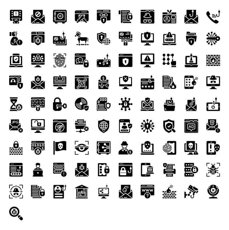 91 Phishing line Icons Pack - Features Image 2