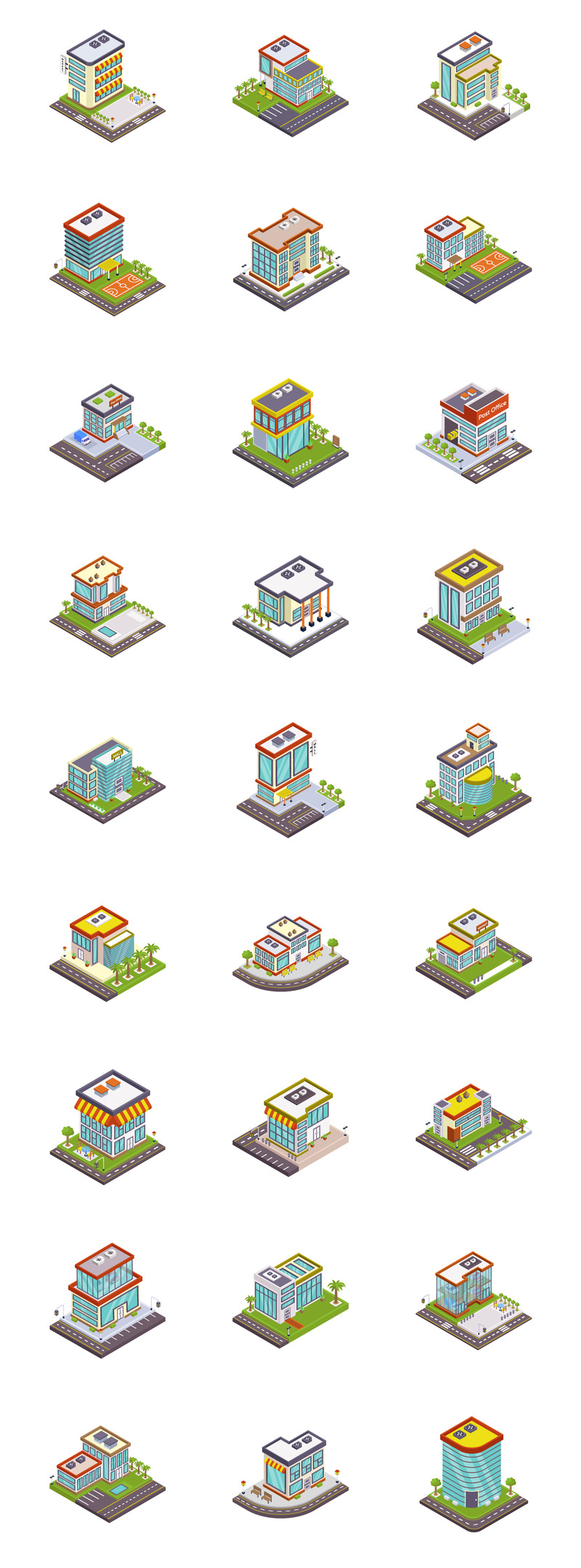 100 Building isometric  Icons - Features Image 3