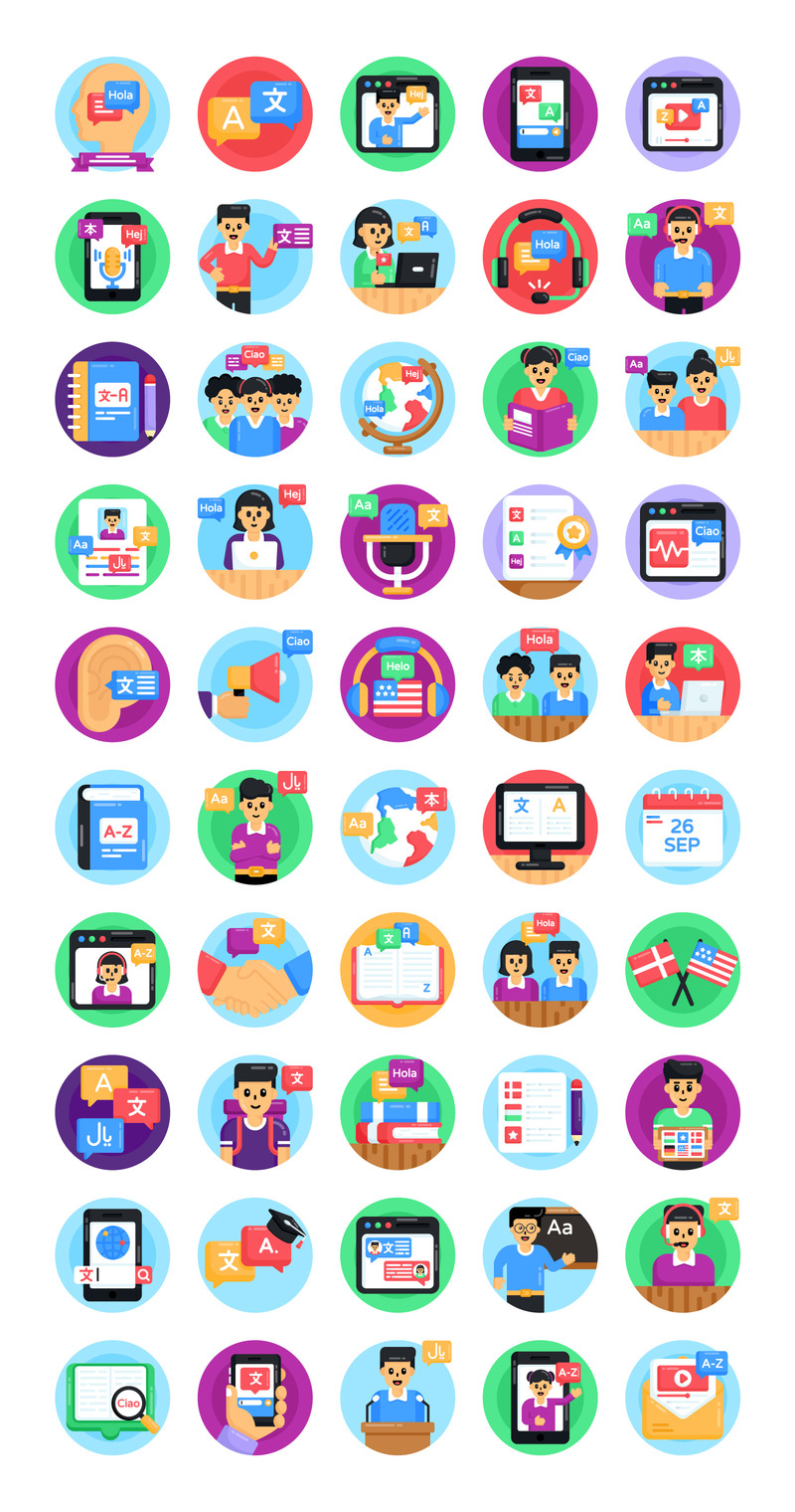 Language Icons - European Day of Languages - Features Image 1