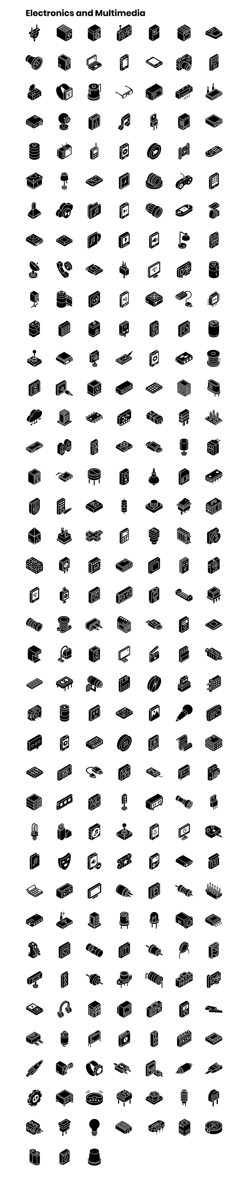 2000+ шаблонов изометрических иконок - Features Image 22