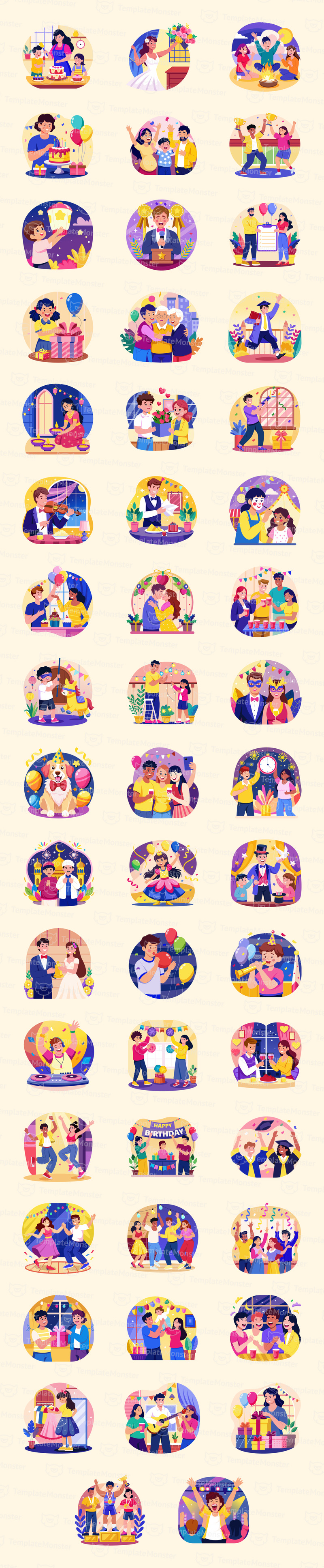 Celebrate Illustrations Art Set - Features Image 1