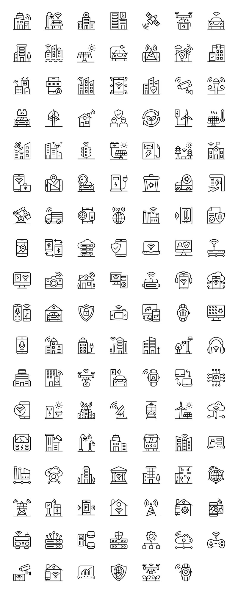 物联网线性图标 - Features Image 1