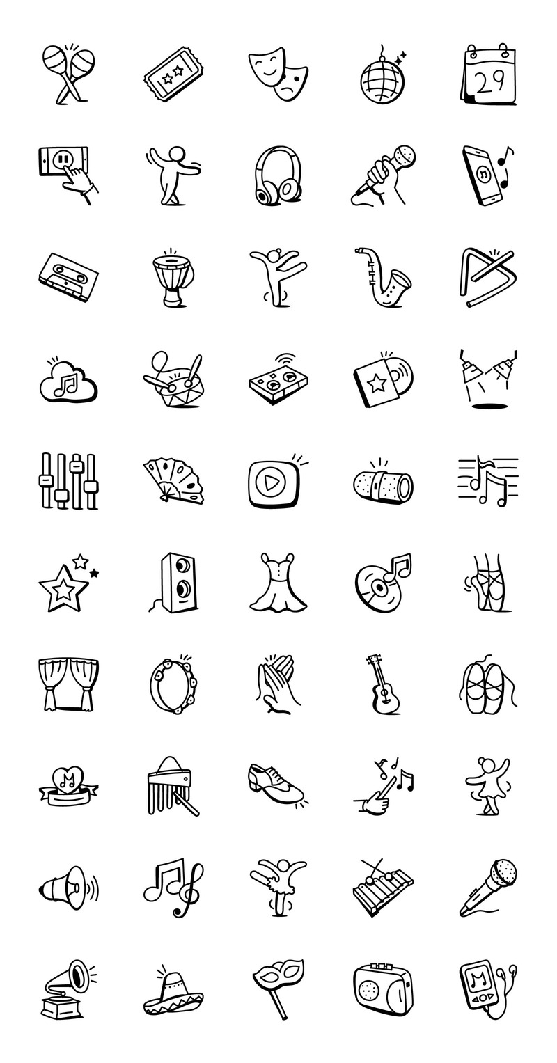 Танцевальные иконы - вектор танцевального дня 50 - Features Image 1