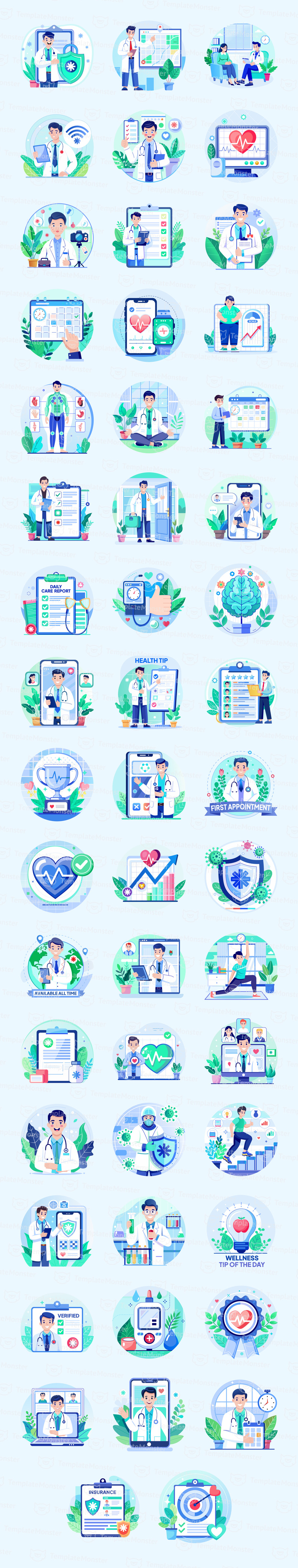 Doctor Illustration Art Set - Features Image 1
