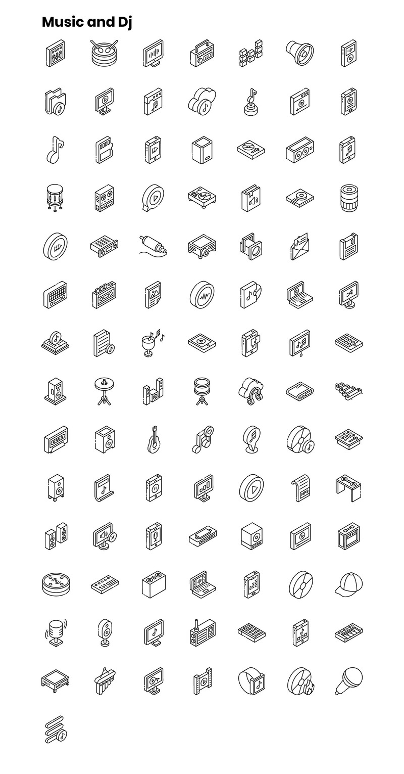 2000+ шаблонов изометрических иконок - Features Image 10