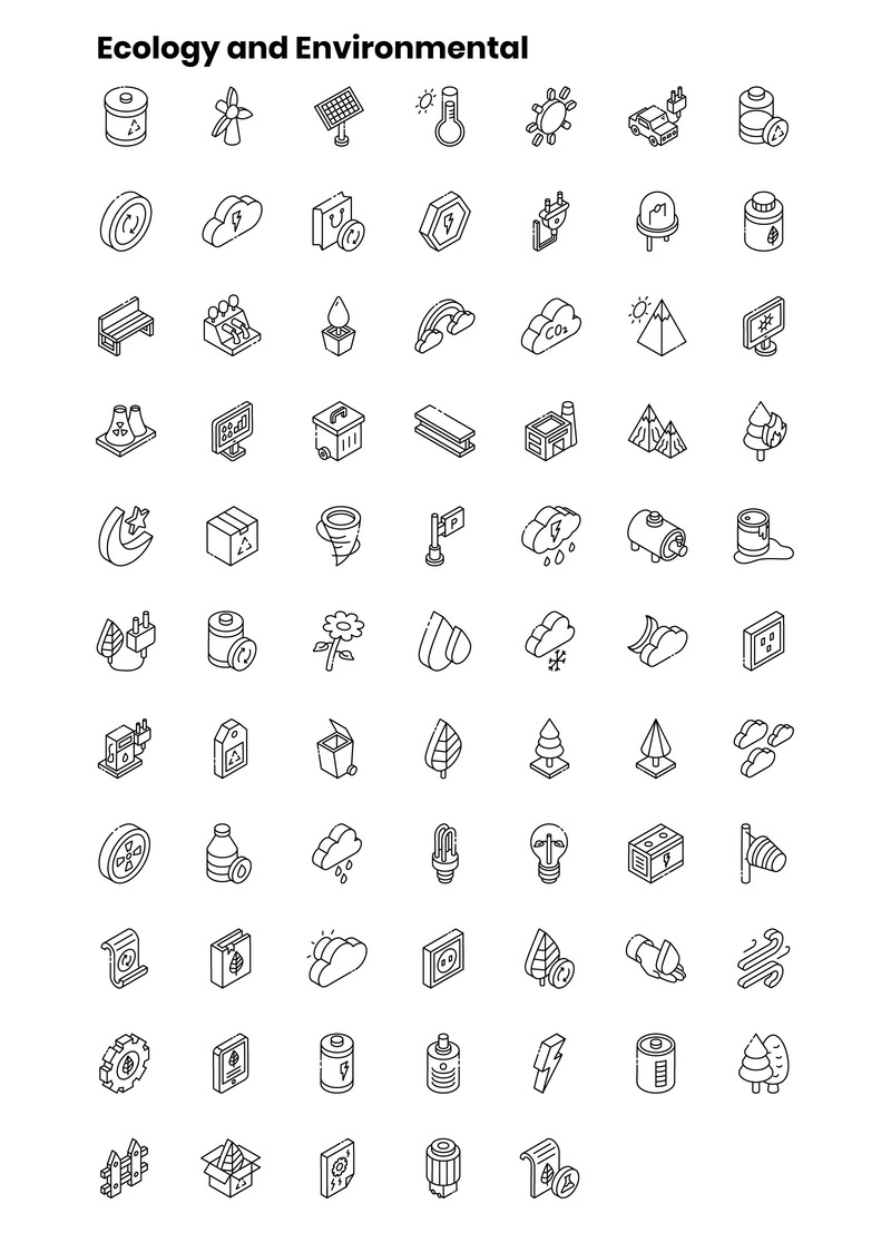 2000+ шаблонов изометрических иконок - Features Image 5