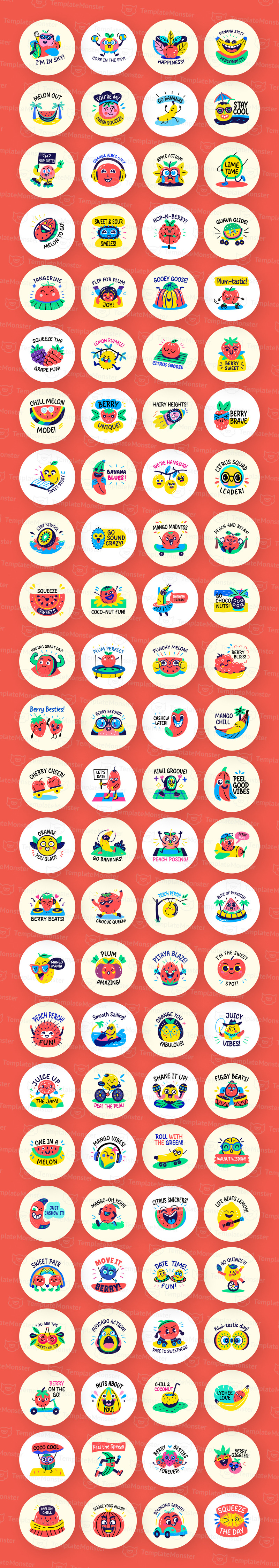 Coole fruitstickerscollectie - Features Image 1